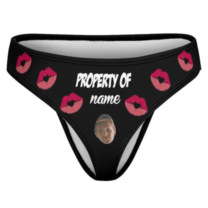 Custom Milk Silk Thong | Personalized Photo Underwear Gift