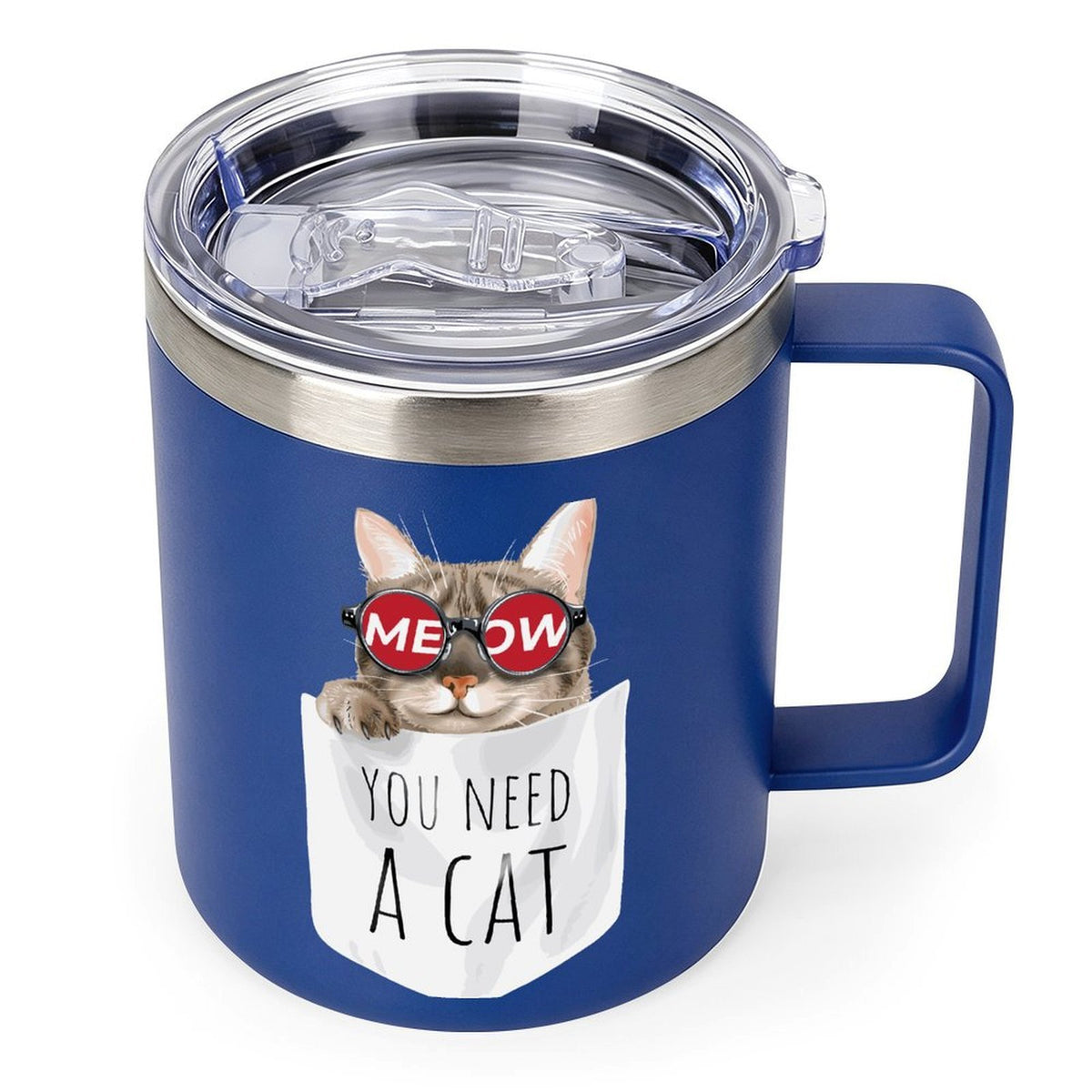 Custom 12oz Stainless Steel Insulated Mug with Double-Sided Print