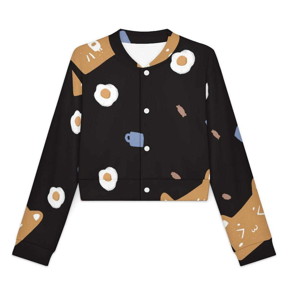 Custom Cropped Open-Front Jacket for Women - Personalized Lightweight Spring Outerwear