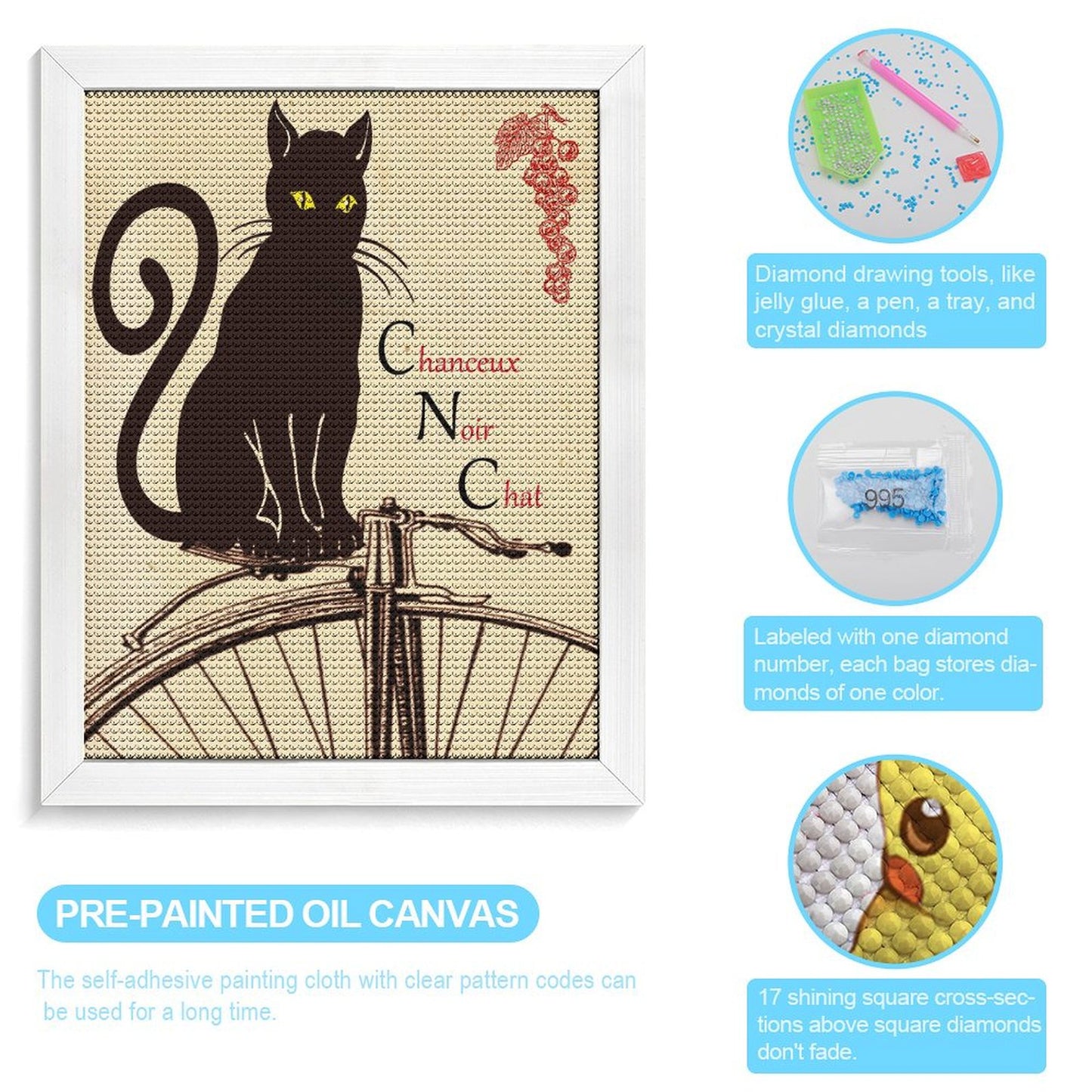 Custom Framed Diamond Painting Kit | Your Photo on a Ready-to-Hang Canvas