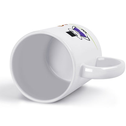 Custom White Ceramic Coffee Mug | Personalized Minimalist Office Cup