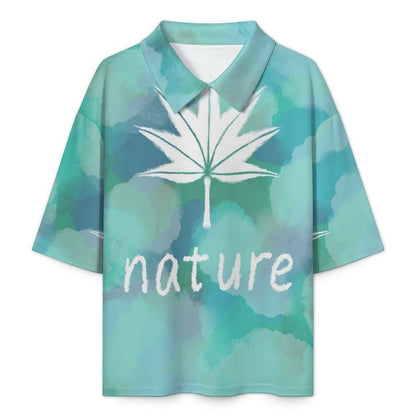 Custom Women's Collared T-Shirt | Piqué Mid-Sleeve Top