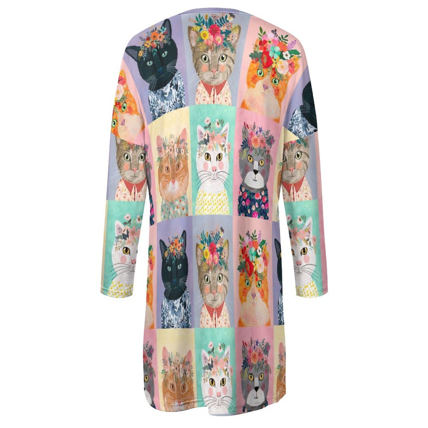 Custom Women's Oversized Tunic Sweatshirt | Long Top with Pockets