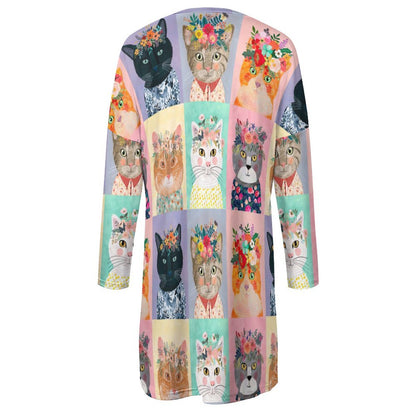 Custom Women's Oversized Tunic Sweatshirt | Long Top with Pockets