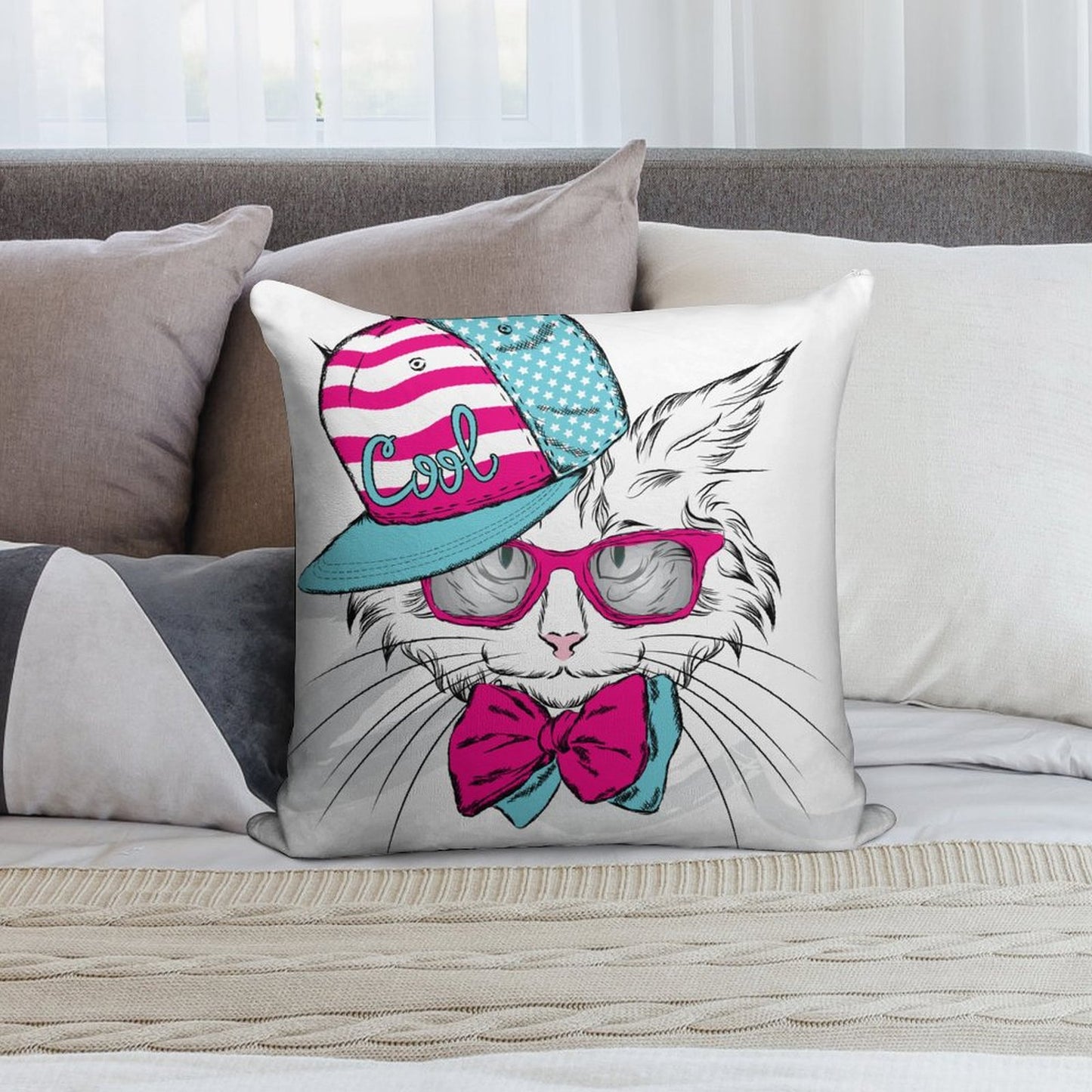 Custom Plush Pillow Covers (Set of 2) | Personalized Soft Throw Pillow Cases | Photo & Text