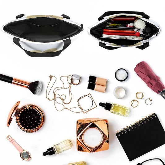 Custom Oxford Tote Bag with Zipper | Padded Structural Shoulder Handbag