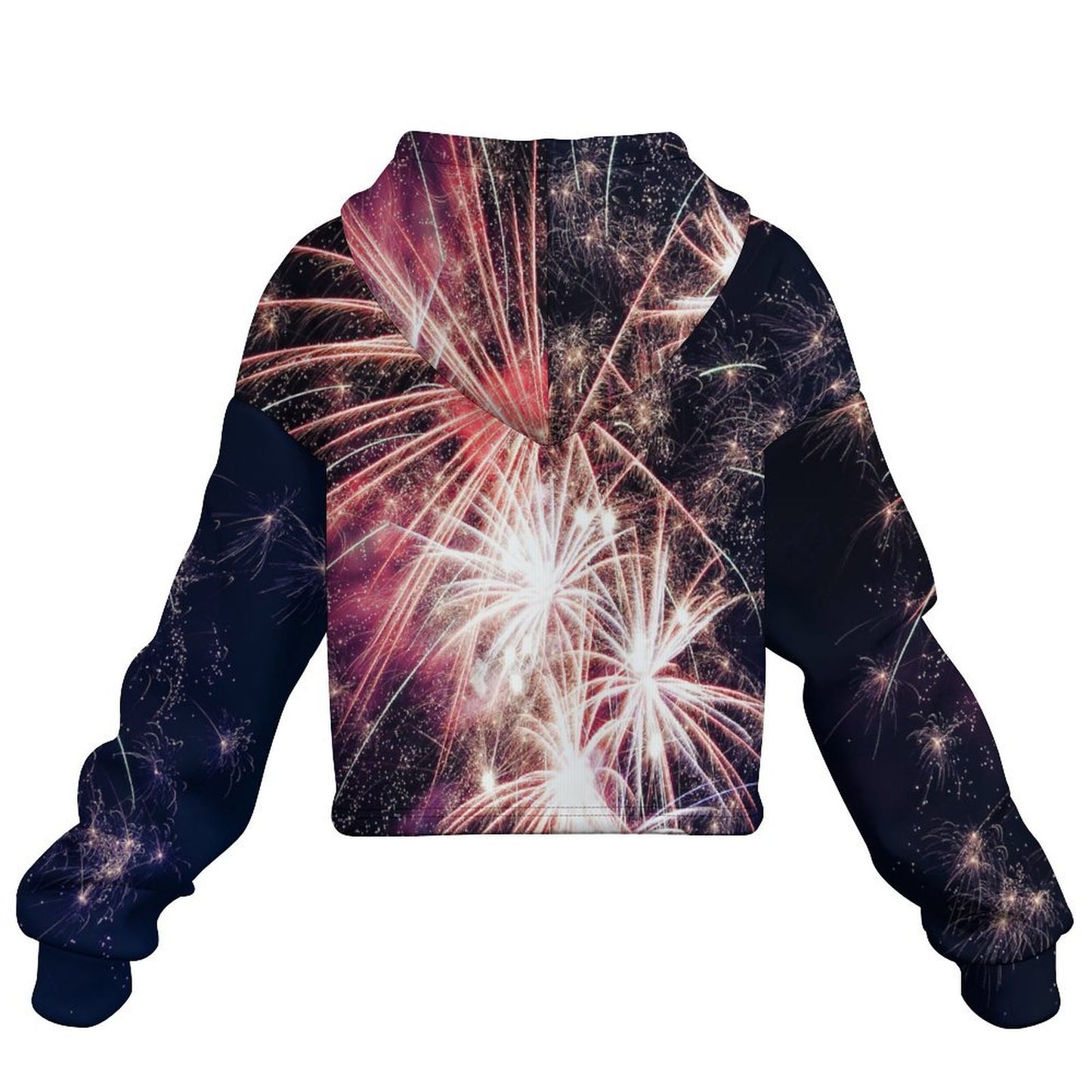 Custom Photo Cropped Hoodie | Personalized Raw Hem Sweatshirt for Women