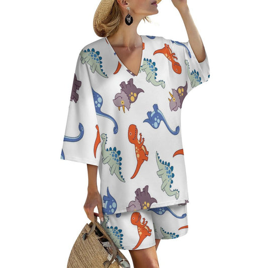 Custom Two-Piece Lounge Set | Personalized Shorts Set for Women