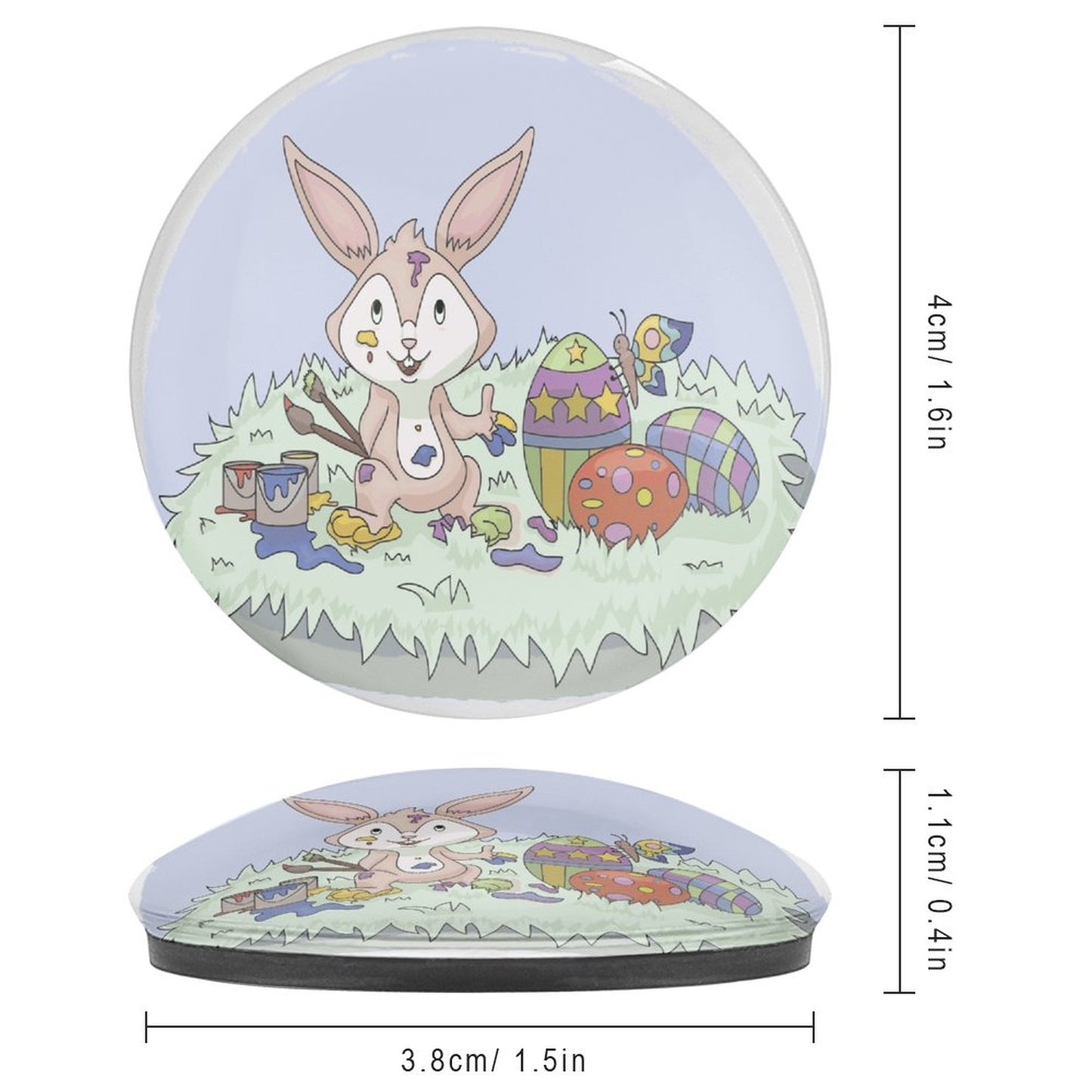 Custom Glass Photo Magnets | 3D Crystal Cabochon Fridge Decor