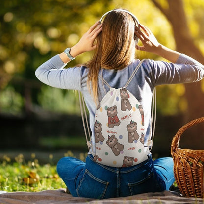 Custom Canvas Drawstring Bag | Personalized Cotton Cinch Sack
