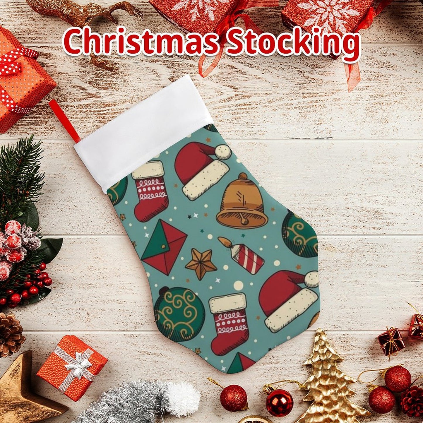 Personalized Dog Stocking | Custom Pet Photo Christmas Decor