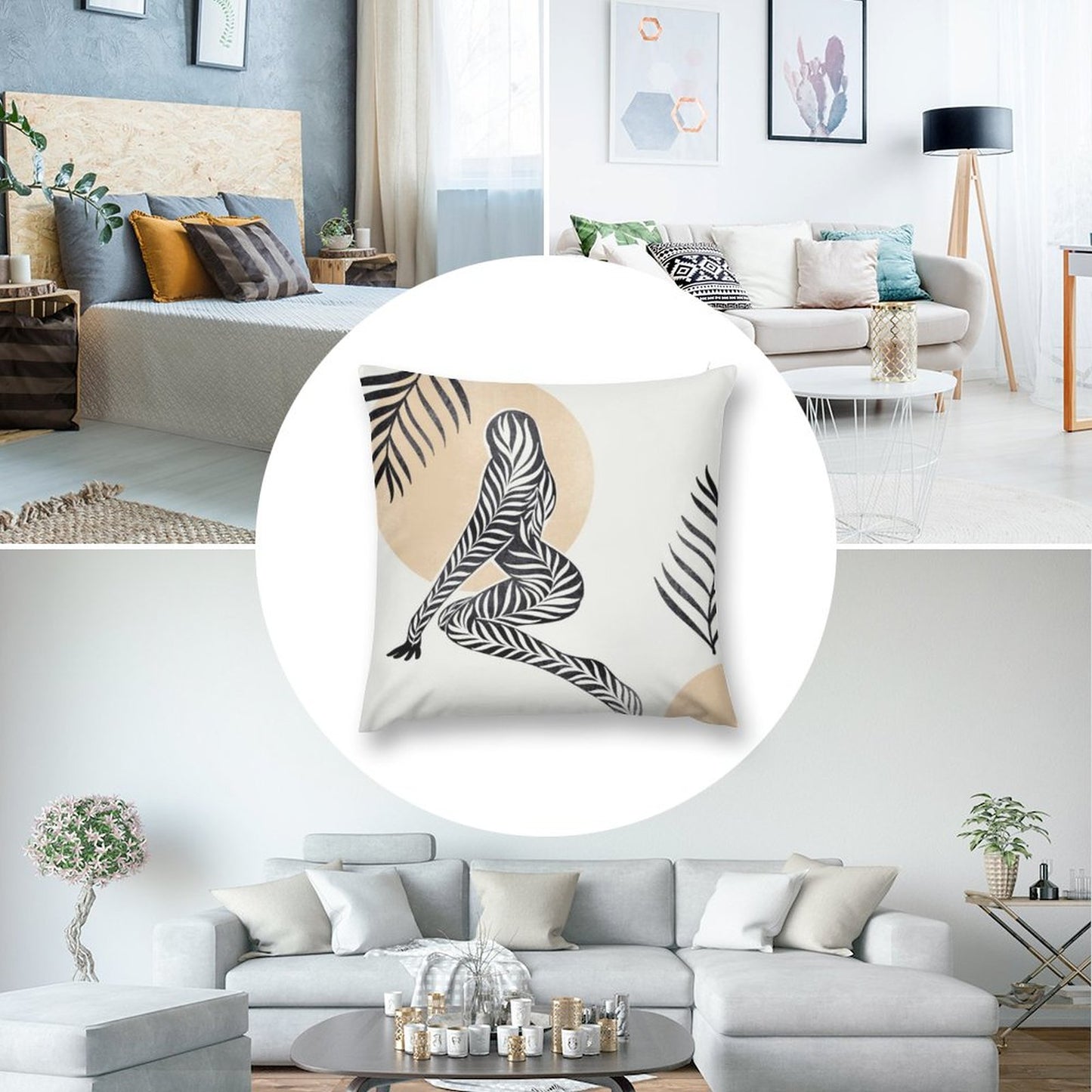 Custom Double-Sided Plush Pillow Cover: Soft Velvet Cushion Case