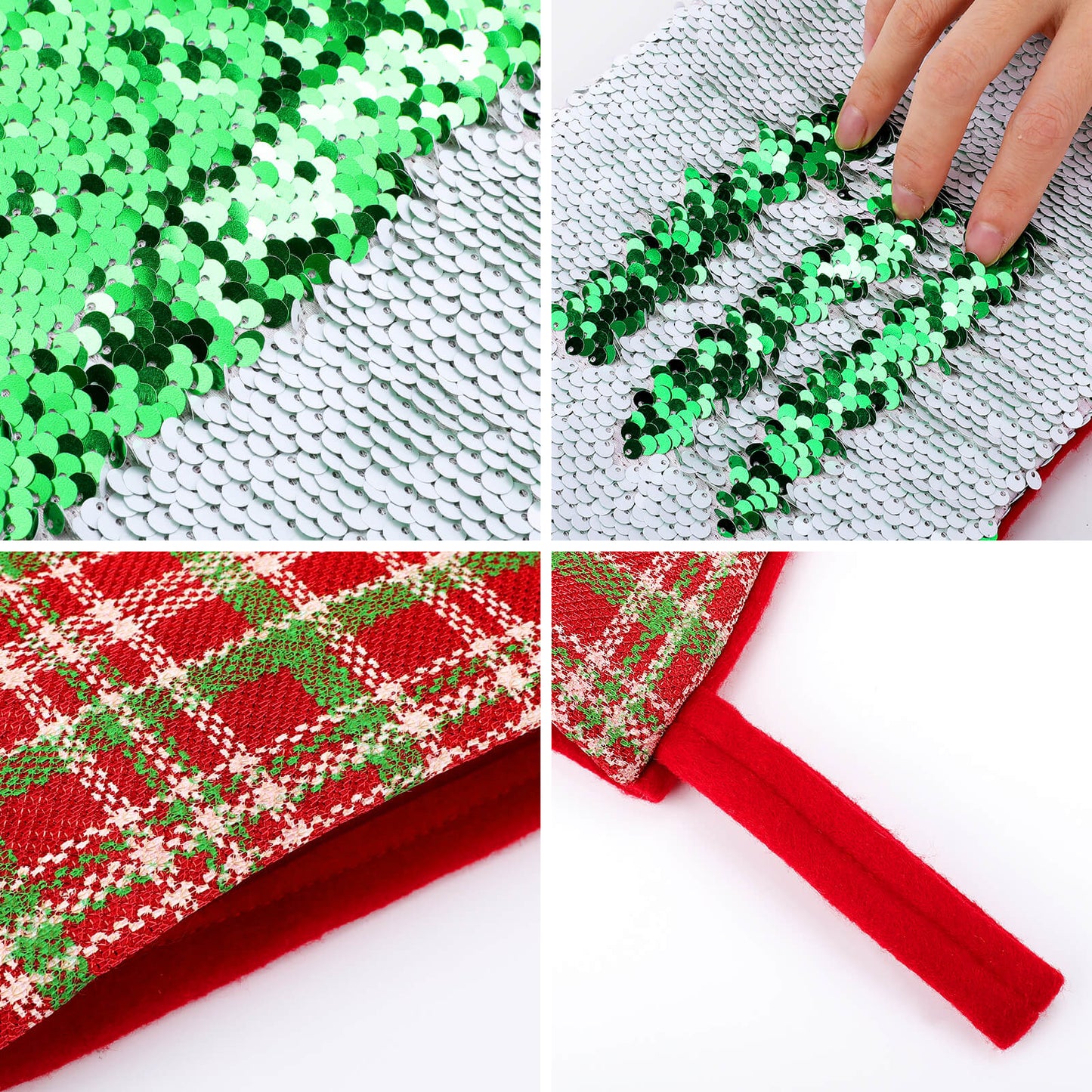 Design a Custom Sequin Christmas Stocking | Reveal Your Photo