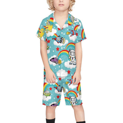 Custom Kids' Beach Set | Personalized Peach Skin Shirt & Shorts