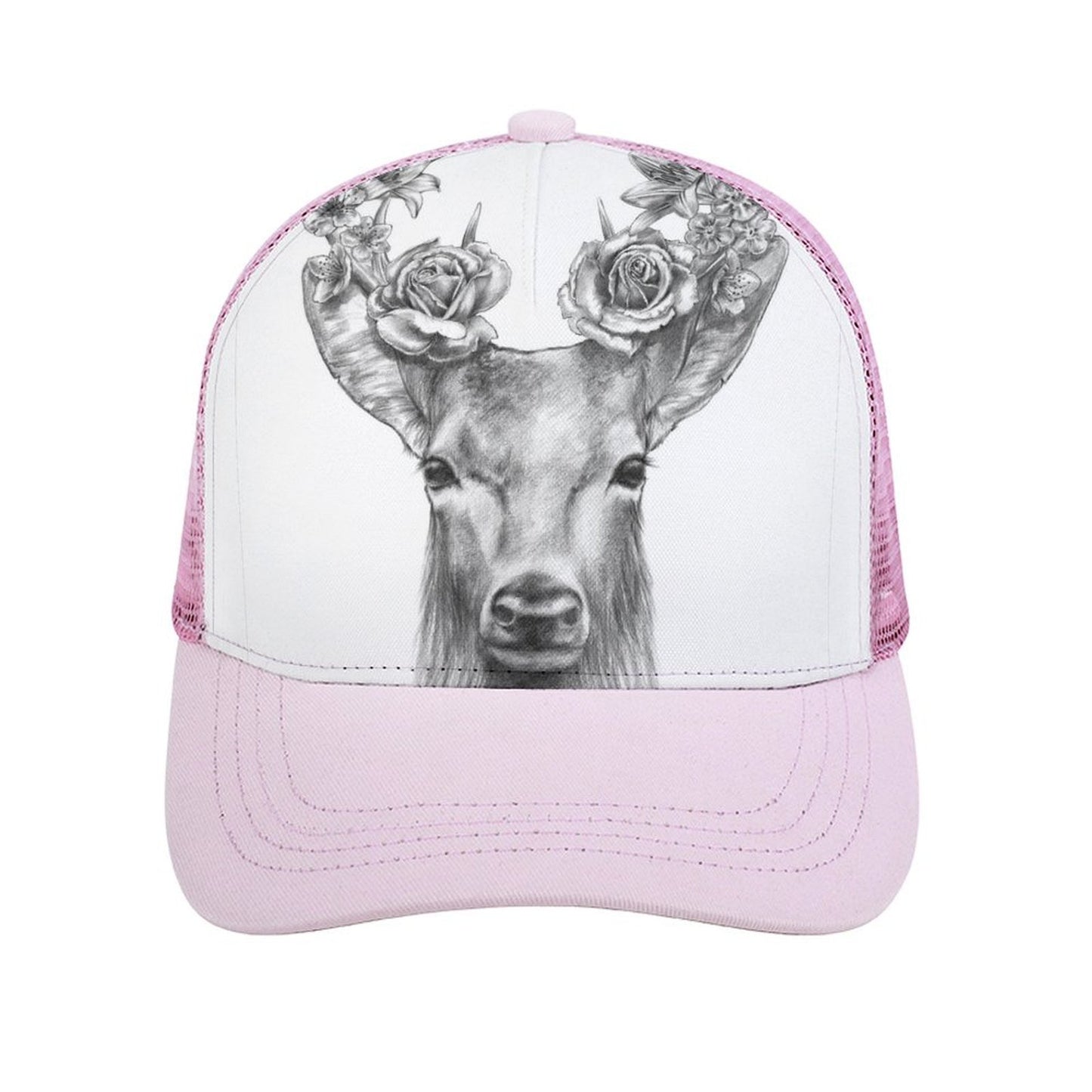 Custom Mesh Baseball Cap | Personalized Curved-Brim Trucker Hat