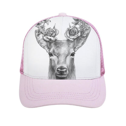 Custom Mesh Baseball Cap | Personalized Curved-Brim Trucker Hat