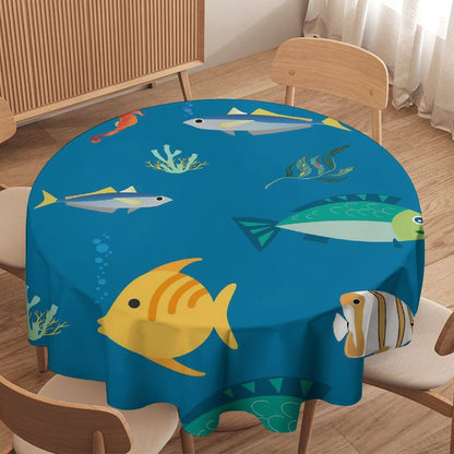 Custom Round Tablecloth | Personalized for Your Dining & Event