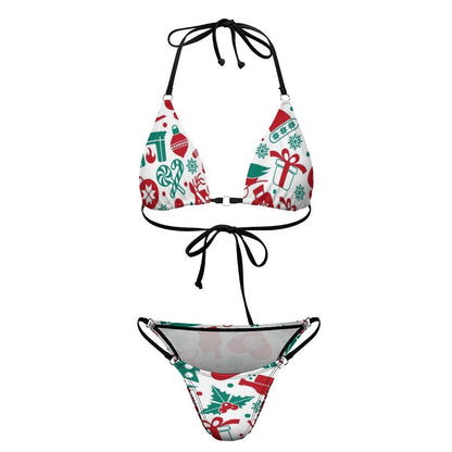Custom Halter Bikini Set | Personalized Photo Swimwear