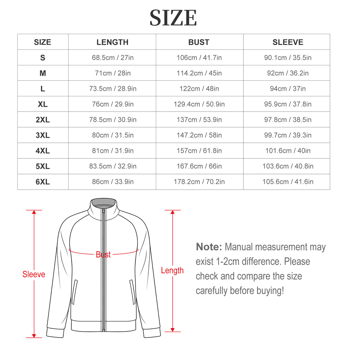 Men's Zip-Up Fleece Jacket with Custom Print Option