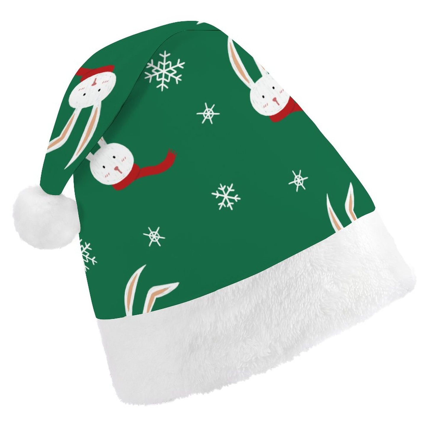 Custom Plush Santa Hat | Personalized Christmas Holiday Cap