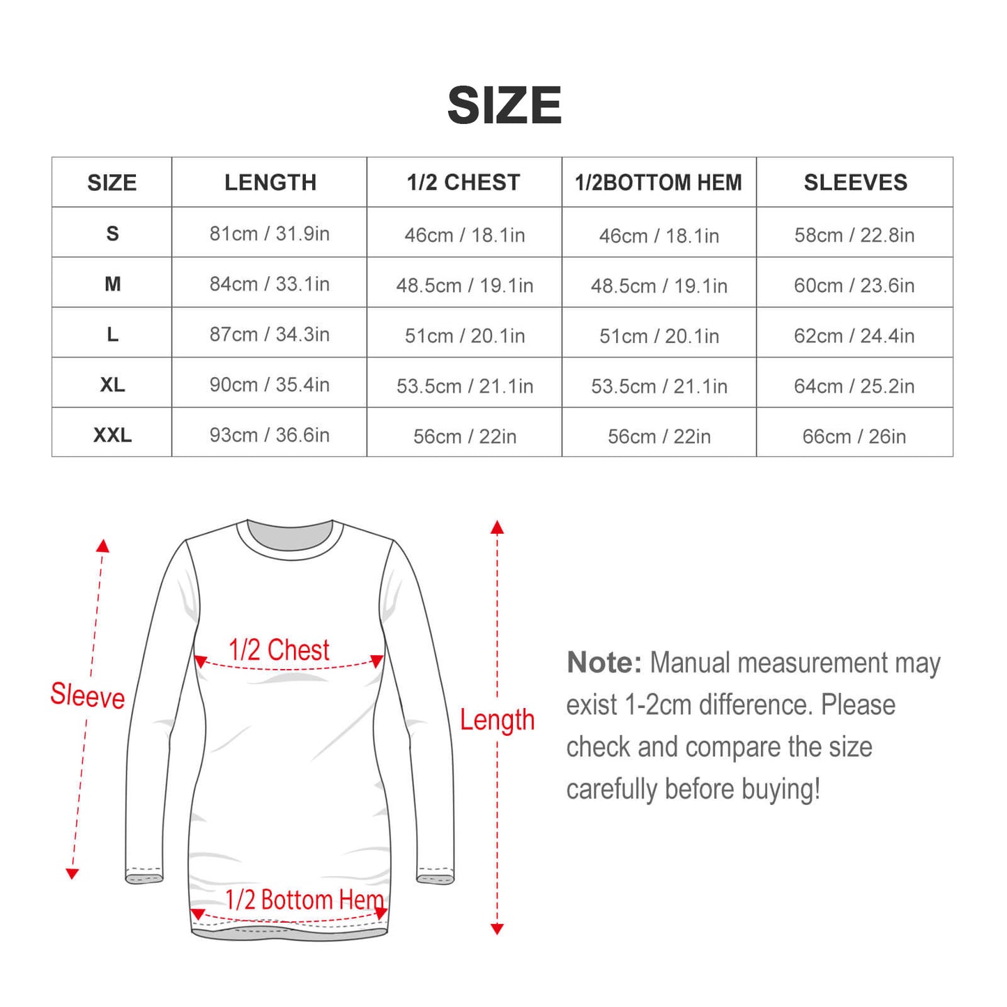 Custom Print T-Shirt Dress | Design Your Own Long Sleeve Dress