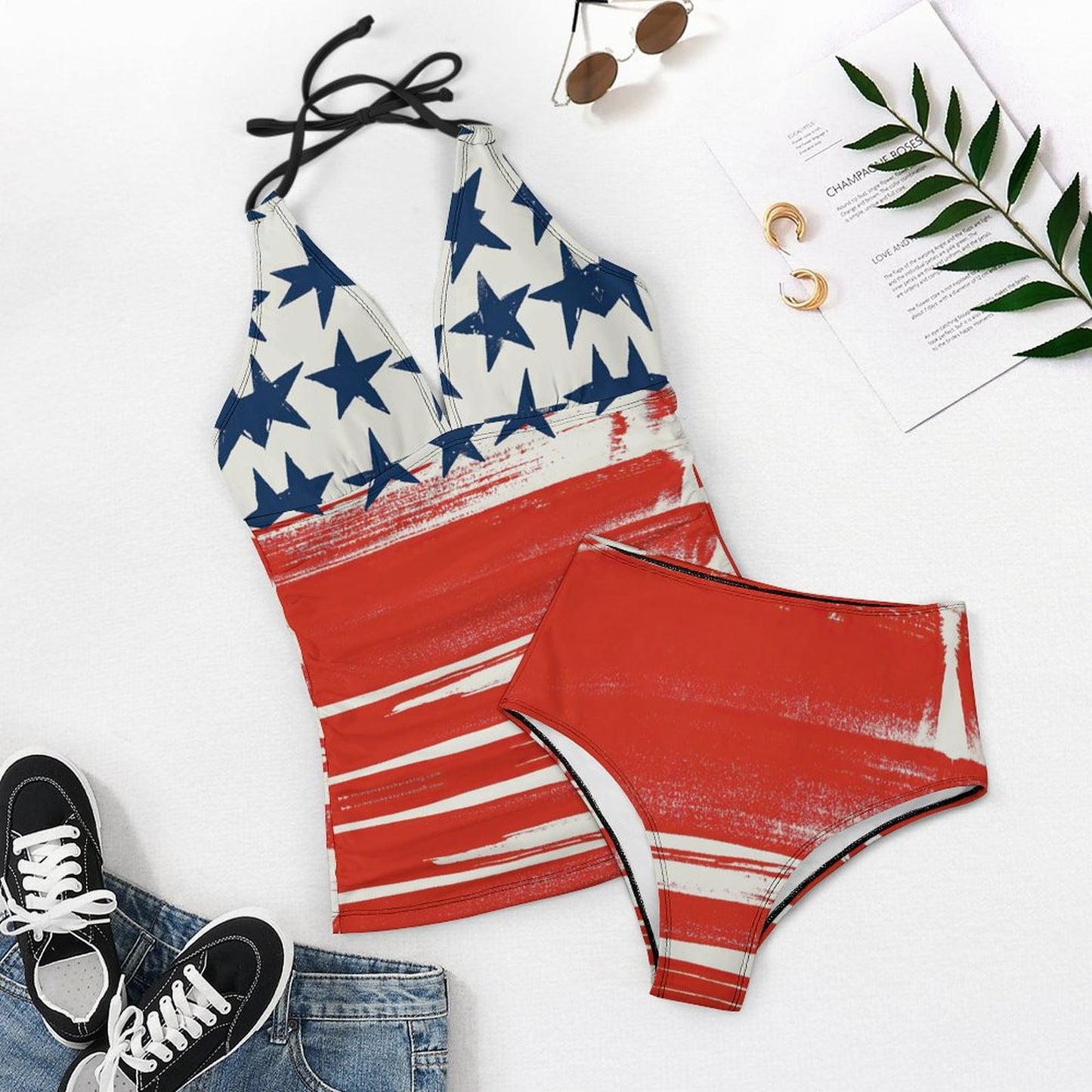 Custom Loose Fit Tankini Set | Modest Two-Piece Swim Dress