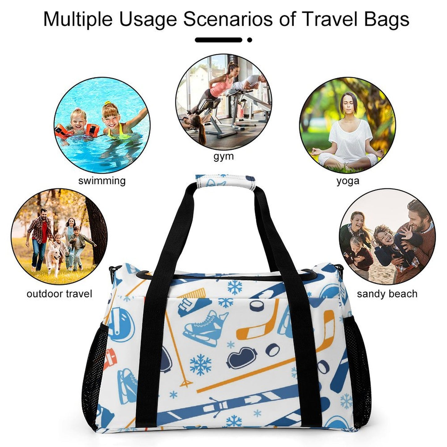 Customizable Travel Duffel Bag | Personalized Photo Weekender