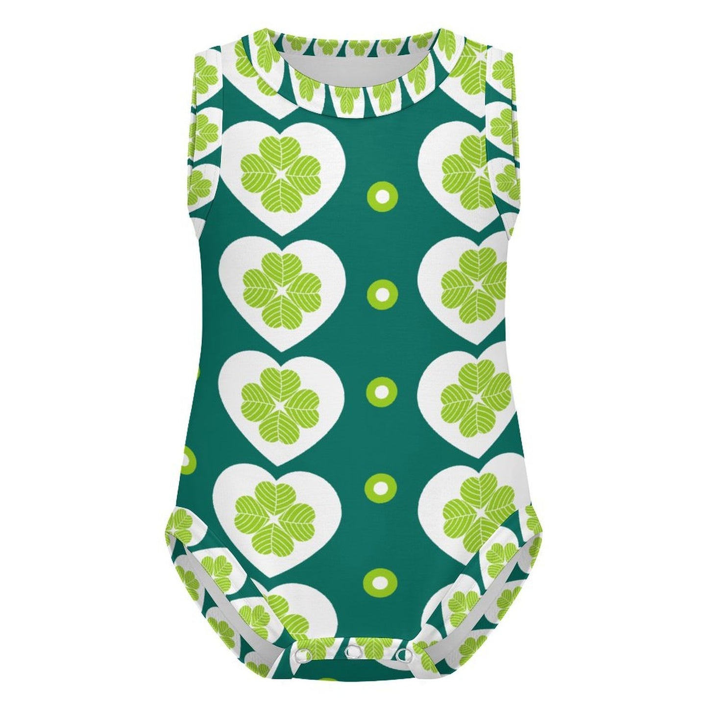 Custom Sleeveless Baby Romper in Pure Cotton with Personalized Printing
