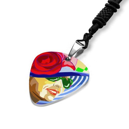 Custom Guitar Pick Pendant Necklace