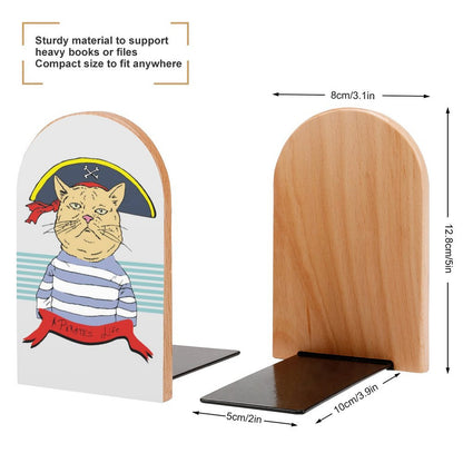 Custom Bookends | Personalized Wooden Book Ends for Shelves & Office