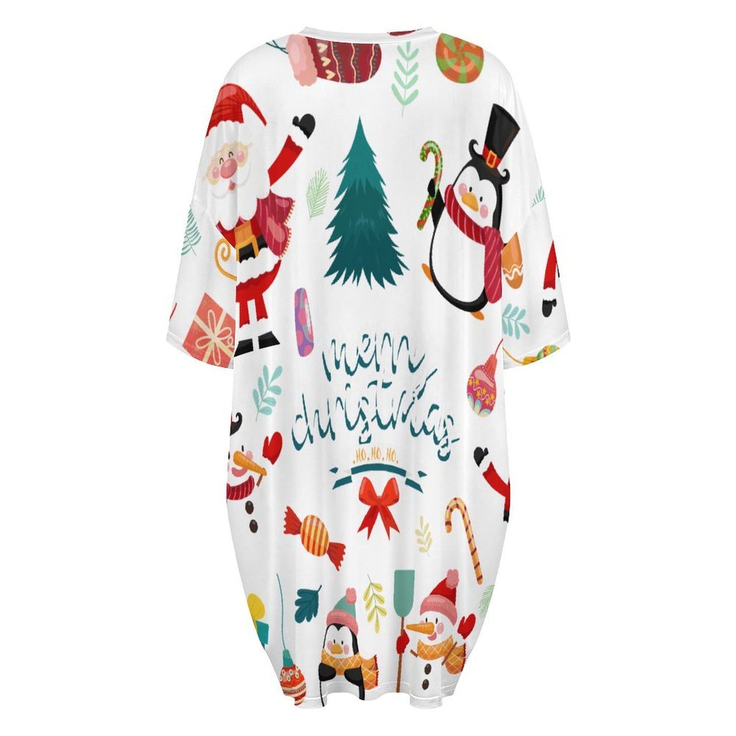 Custom Plus Size Nightgown | Personalized Ice Silk Sleep Dress for Women