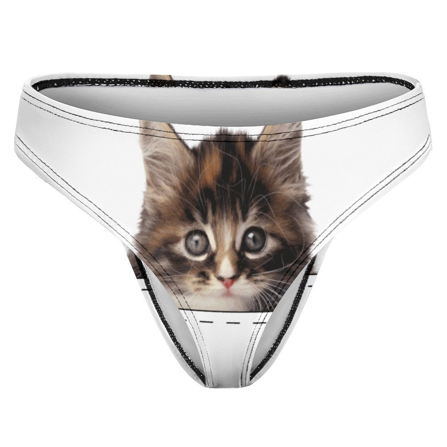 Custom Cotton Thong | Personalized Photo Panties for Women (DTG)