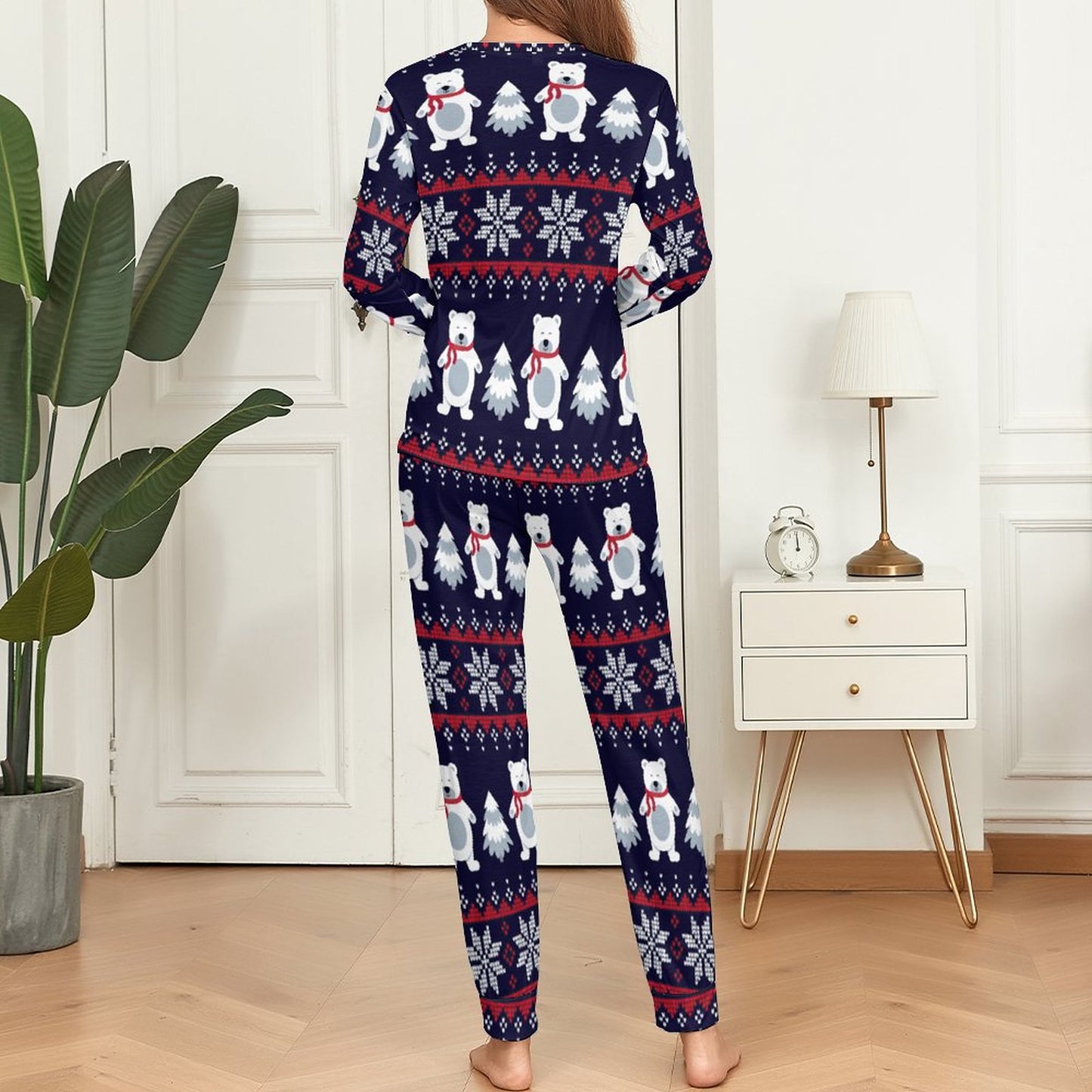 Custom Women's Lounge Set with Pockets | Soft Sleepwear Pajamas (XS-6XL)