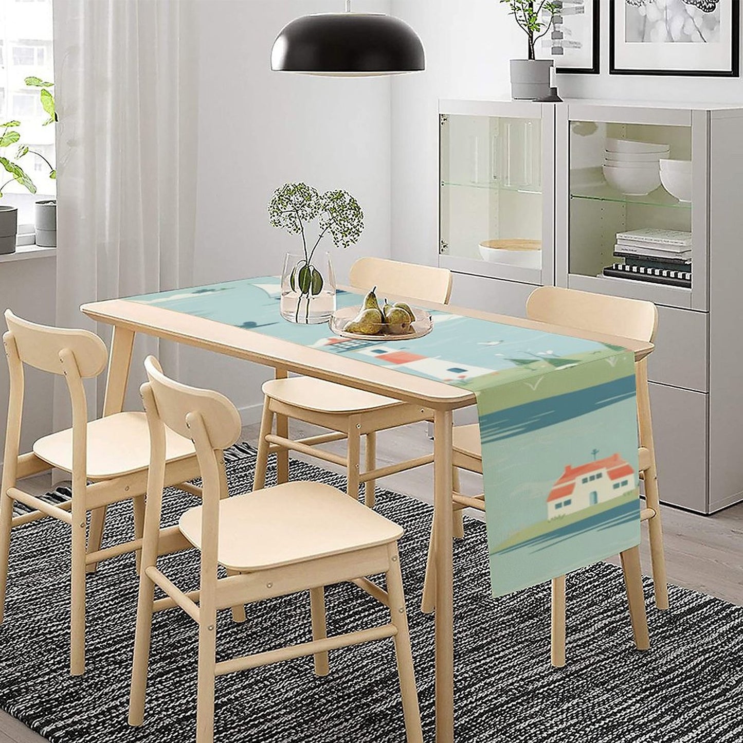 Custom Linen Table Runner | Personalized for Farmhouse & Dining Decor