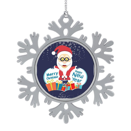 Create a Custom Metal Snowflake Ornament | Your Photo on an Alloy Keepsake