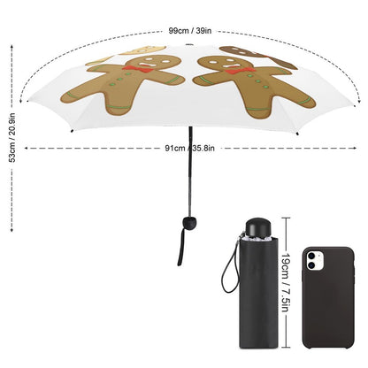 Compact UV Protection Umbrella Custom Print | UPF 50+ 5-Fold Design
