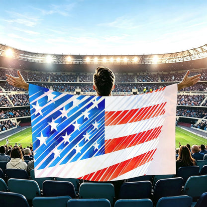 Custom Printed Wearable Flag Cape for Sports, Cosplay and Events