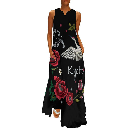 Custom Photo Maxi Dress | Personalized Sleeveless Long Dress