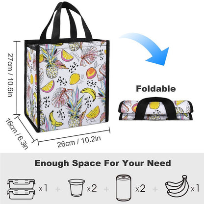 Custom Roll Top Lunch Bag | Personalized Foldable Cooler Sack