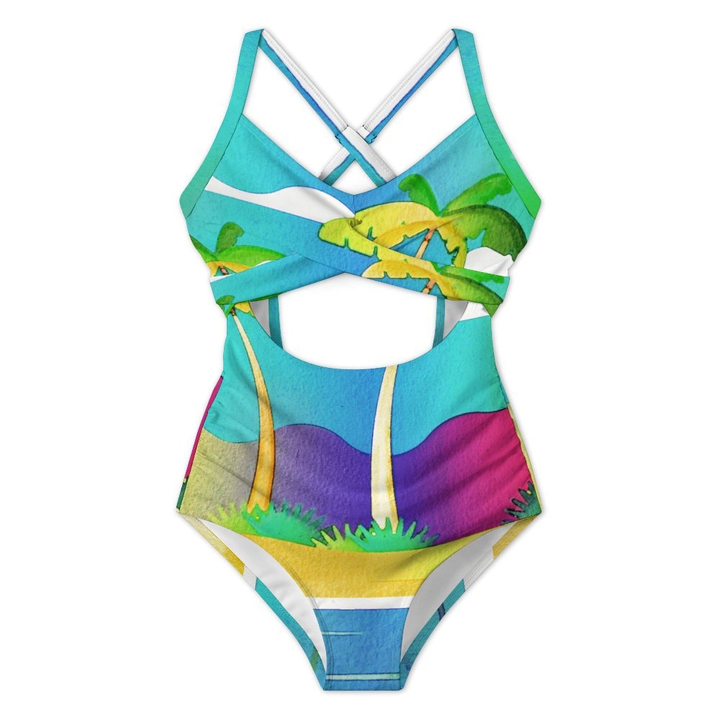 Custom Cut Out One-Piece Swimsuit | Personalized Photo Monokini