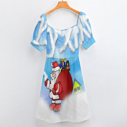Custom Sweetheart Dress | Personalized Photo A-Line Mini Dress