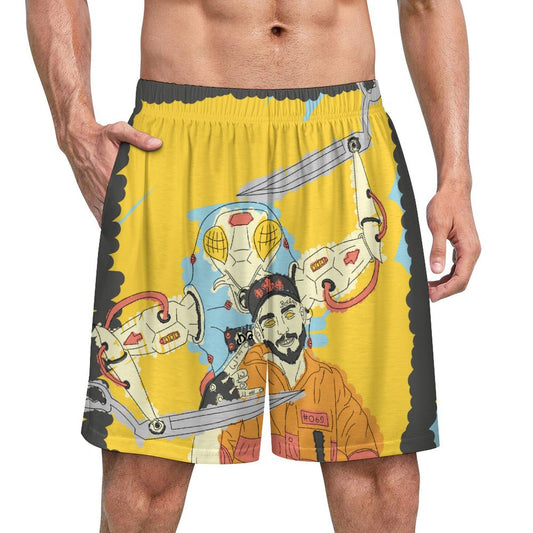 Custom Ice Silk Capri Pajama Shorts | Personalized Comfort Wear