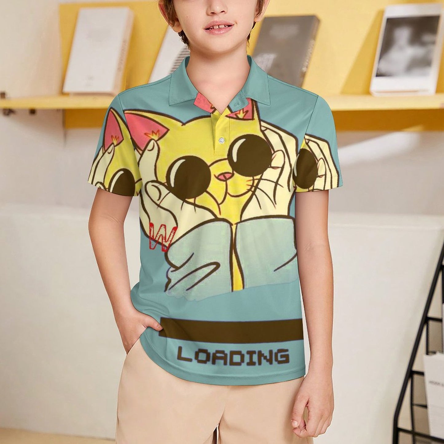 Custom Kids UPF 50+ Polo Shirt | Personalized Cooling Ice Silk Tee