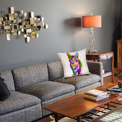 Custom Cotton Linen Throw Pillow Covers: Personalized Farmhouse Decor