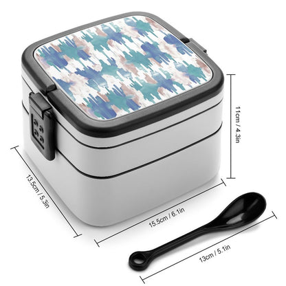 Custom Double Layer Bento Box: 1000ml Stackable Lunch Container