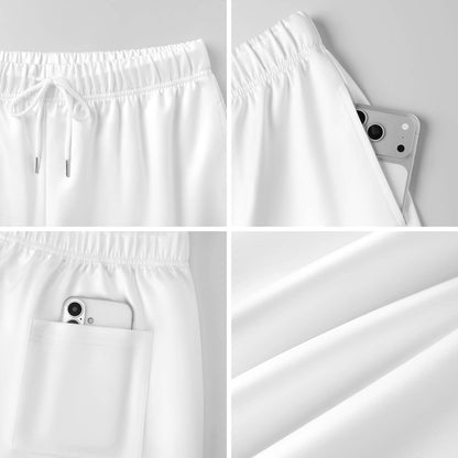 Men's Drawstring Wide Leg Casual Pants with Custom Graphic Printing
