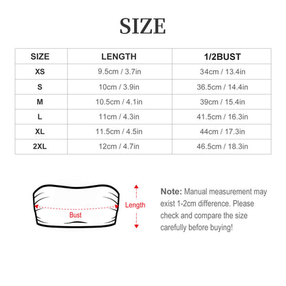 Custom Strapless Bandeau Crop Top: Y2K Mini Tube Top
