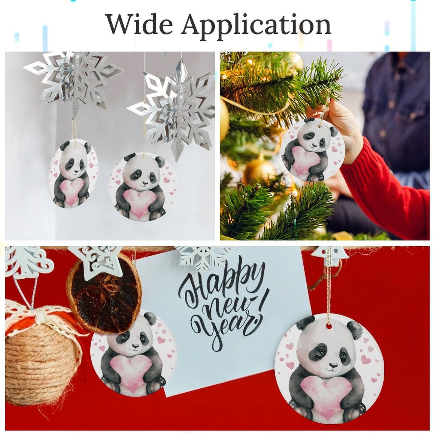 Custom Ceramic Ornament | Personalized Double-Sided Photo Gift