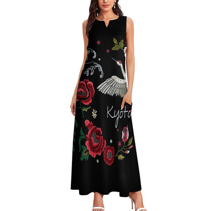 Custom Photo Maxi Dress | Personalized Sleeveless Long Dress