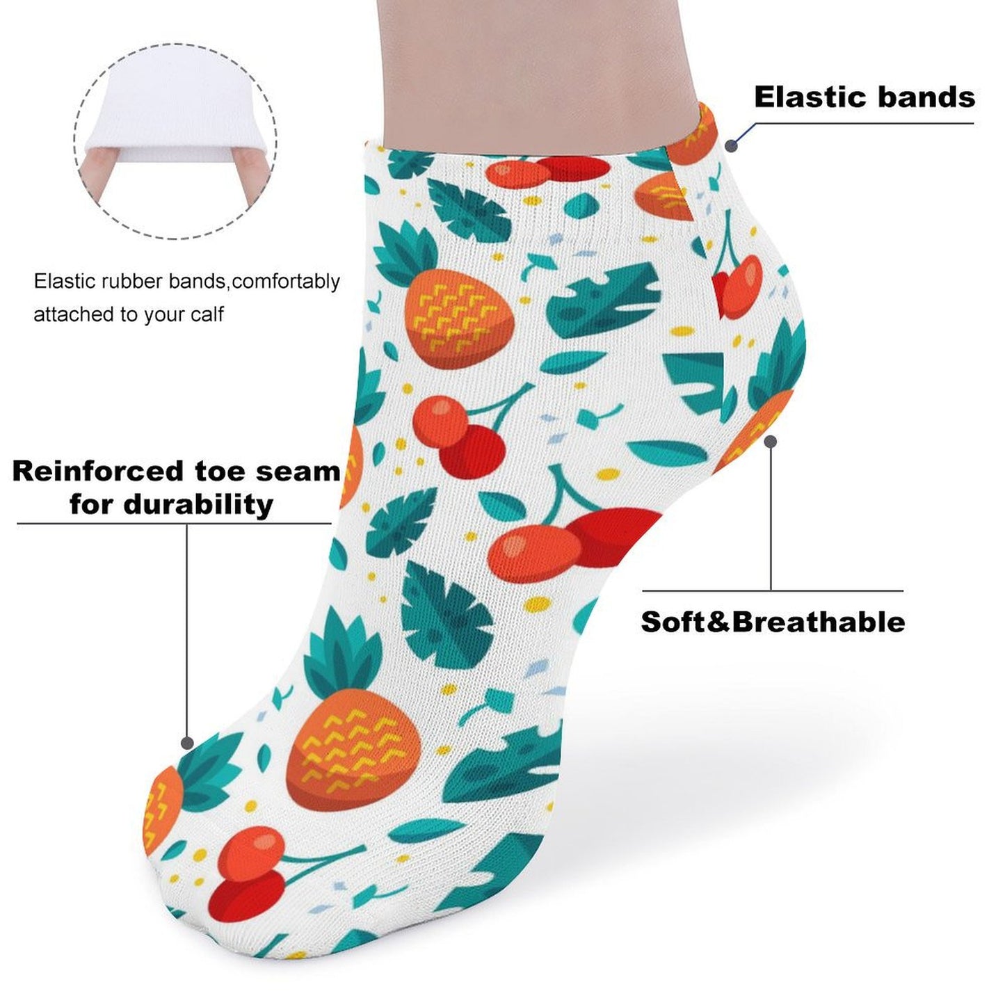 Custom Printed Ankle Socks | Design Your Own Photo Socks